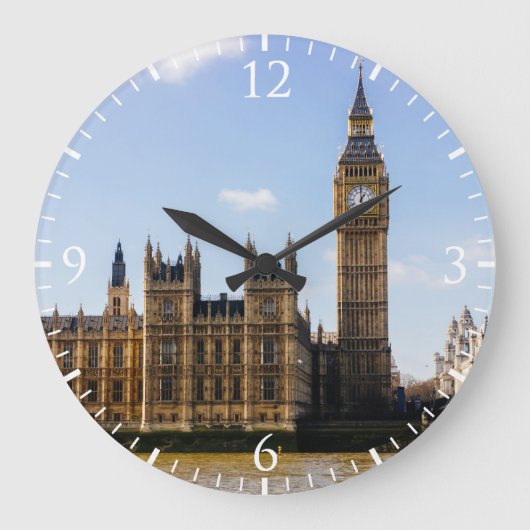 Big Ben, Houses of Parliament, London Großbritanni Große Wanduhr (Vorderseite)