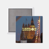 Big Ben Houses of Parliament London Magnet (Vorderseite/Rückseite)