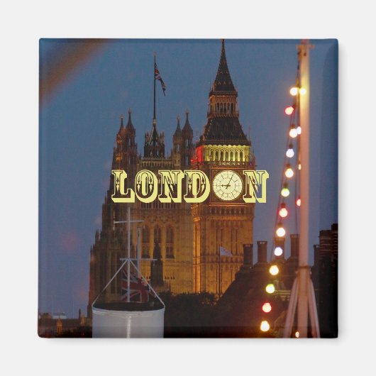 Big Ben Houses of Parliament London Magnet (Vorne)