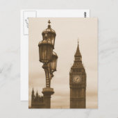 Big Ben im Hintergrund - Postkarte (Vorne/Hinten)
