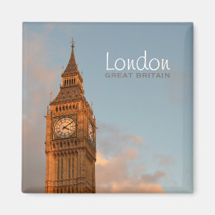 Big Ben im London-Fototextmagneten Magnet