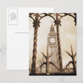 Big Ben im Parlament, London Postkarte (Vorne/Hinten)