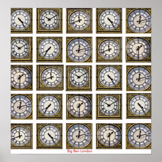 Big Ben Image für Poster (Vorne)