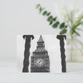 Big Ben in Black & White Postkarte (Stehend Vorderseite)