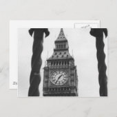 Big Ben in Black & White Postkarte (Vorne/Hinten)