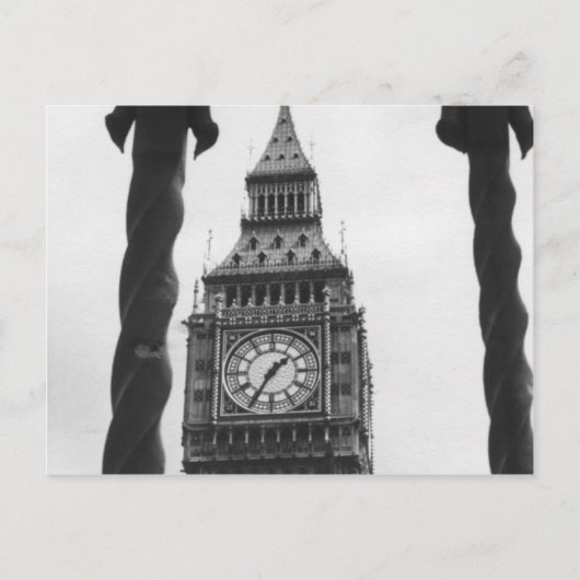Big Ben in Black & White Postkarte (Vorderseite)