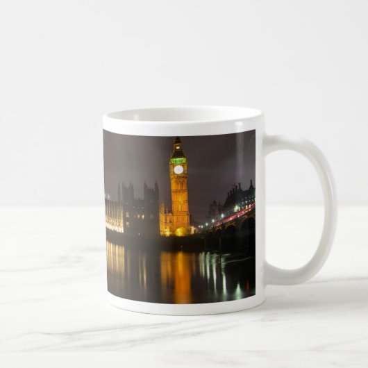 Big ben in der Nacht Kaffeetasse (Rechts)