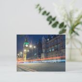 Big Ben in der Nacht | London, England Postkarte (Stehend Vorderseite)