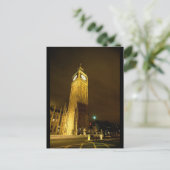 Big Ben in der Nacht Postkarte (Stehend Vorderseite)