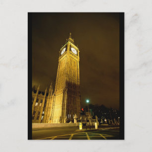 Big Ben in der Nacht Postkarte