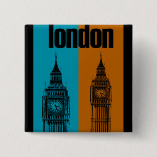 Big Ben in London Button