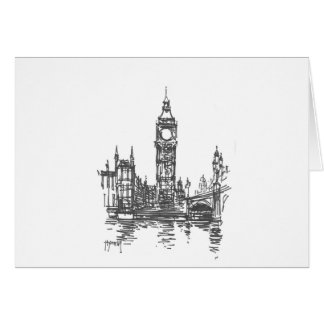 Big Ben in London-Karte