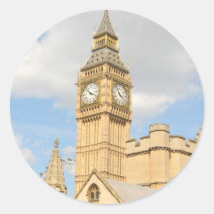 Big Ben in London Runder Aufkleber