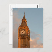 Big Ben in London - vertikale Postkarte (Vorne/Hinten)