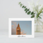 Big Ben in London - weiße Postkarte (Stehend Vorderseite)