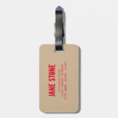 Big Ben in Westminster London-Geschenk Gepäckanhänger (Rückseite vertikal)