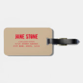 Big Ben in Westminster London-Geschenk Gepäckanhänger (Rückseite horizontal)