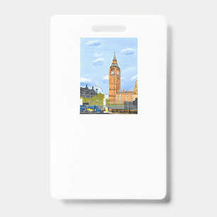 Big Ben, London Abzeichen  Ausweis