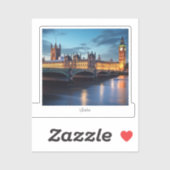 Big Ben, London. Aufkleber (Blatt)