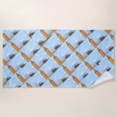 Big Ben London Beach Handtuch (Vorderseite)