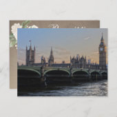 Big Ben London Brautparty Game Postcard Postkarte (Vorne/Hinten)