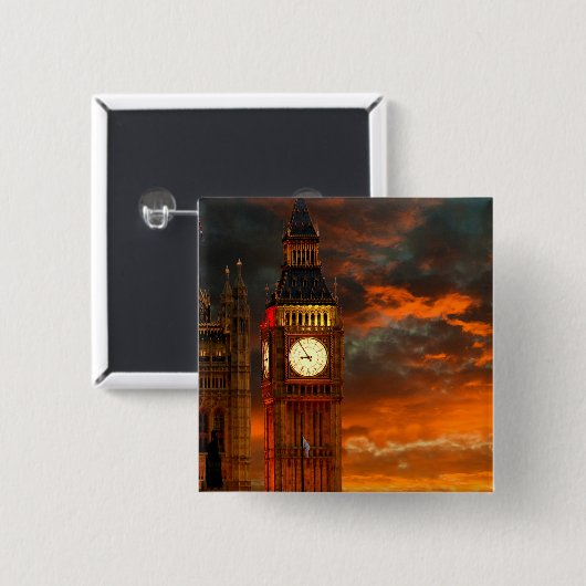 BIG BEN LONDON BUTTON (Vorne & Hinten)