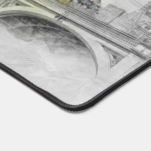 Big Ben London Desk Mat - UK Sehenswürdigkeit Mous Schreibtischunterlage (Ecke)