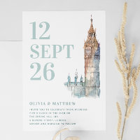 Big Ben / London Destination Hochzeit + QR Foto