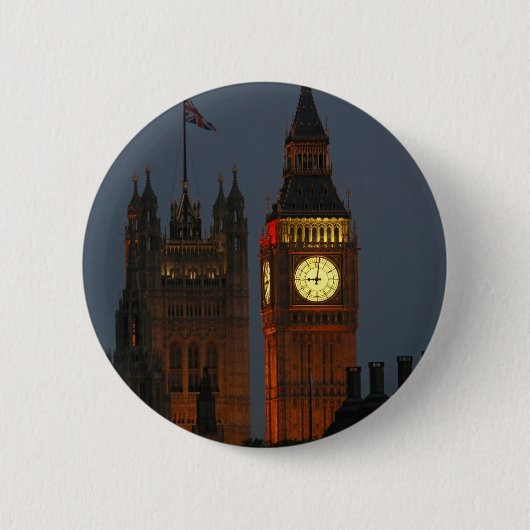 Big Ben-London-England Button (Vorderseite)