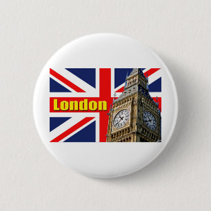 Big Ben - London - England Button