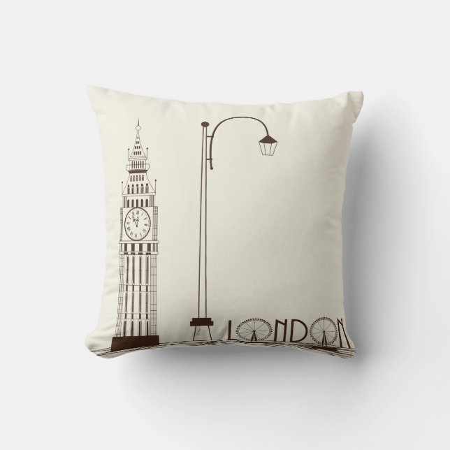 Big Ben London England Decorative Throw Kissen (Vorderseite)
