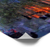 Big Ben London England Design Poster (Ecke)