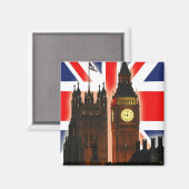 Big Ben, London, England Magnet (Vorderseite/Rückseite)