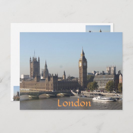 Big Ben, London England Postkarte (Vorne/Hinten)