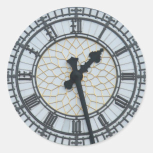 Big Ben, London, England Runder Aufkleber