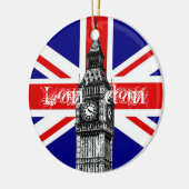 Big Ben London Flag Ornament (Links)
