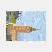 Big Ben London Fleece Blanket (Vorderseite (Horizontal))