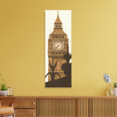 Big Ben - London - Galerie Wrapped Canvas Leinwanddruck (Insitu (Wohnzimmer))