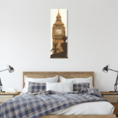 Big Ben - London - Galerie Wrapped Canvas Leinwanddruck (Insitu (Schlafzimmer))