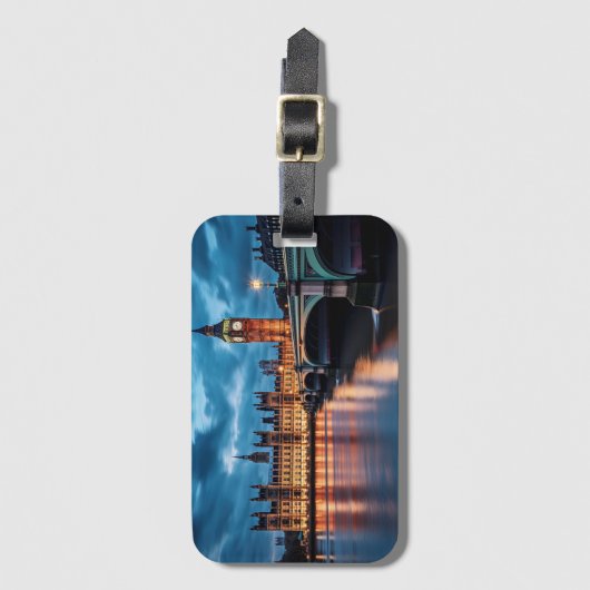 Big Ben, London. Gepäckanhänger (Vorderseite Vertikal)