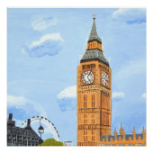 Big Ben London Glossy Poster (Vorderseite)