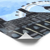 Big Ben London Glossy Poster (Ecke)