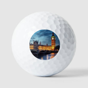 Big Ben, London. Golfball