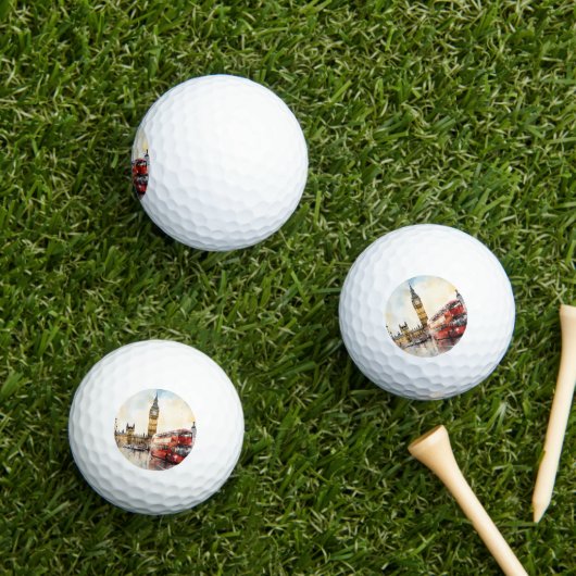 Big Ben, London. Golfball (Insitu Gras)