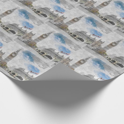 Big Ben, London, Großbritannien Geschenkpapier (Ecke)