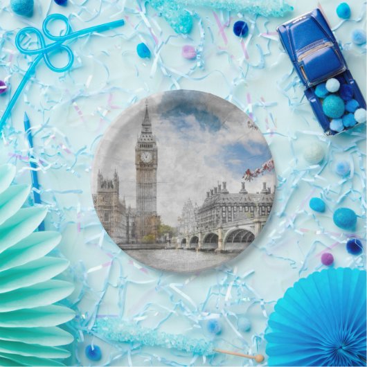 Big Ben, London, Großbritannien Pappteller (Party)