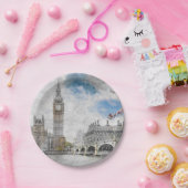 Big Ben, London, Großbritannien Pappteller (Party)