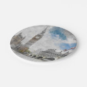 Big Ben, London, Großbritannien Pappteller (Schrägansicht)