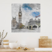 Big Ben, London, Großbritannien Poster (Küche)