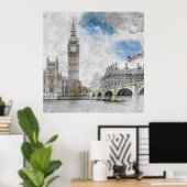 Big Ben, London, Großbritannien Poster (Heimbüro)